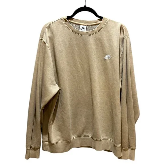 Nike Crewneck Sweatshirt Beige Women's - Picture 1 of 4